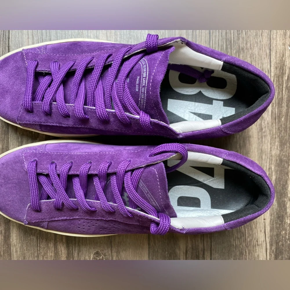 NWOT P448 Women’s Purple Low Top Sneakers Size 8.5 - Picture 8 of 14